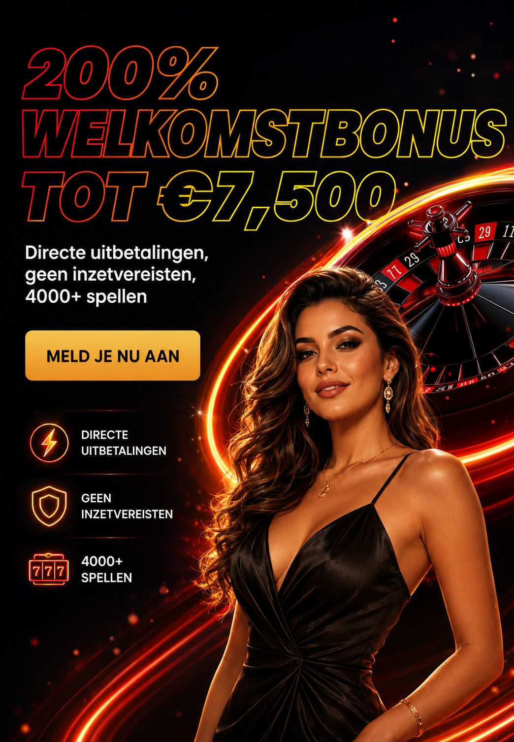 Instant Casino affiliate landing preview